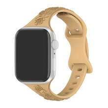 1pc Cute Embossed Rose Silicone Strap Compatible With 38/40/41/42/44/45/49mm Ultra2/SE/Series 9/8/7/6/5/4/3/2/1, Women's Watch Band, Elegant Fashion Accessory, Personalized Gift For Valentine's Day