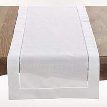 SARO LIFESTYLE Camino de mesa, , 16" x 120", 1(Blanco 16"x90") - Multicolor - Ver 1