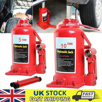 Industrial-Grade 10/5 Ton Hydraulic Bottle Jack - High-Strength Steel Lifting Ram Designed For Heavy Vehicles | Perfect For Hoisting Cars, Trucks, Lorries & Tractors | Durable Lifting Equipment For Professional Mechanics & DIY Enthusiasts