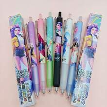 1pc New Black Ink Pen, 0.5mm Gel Pen For Students, Anime Character Stationery, Suitable As Christmas Stocking Stuffer, Christmas Gift, Christmas Decoration - Multicolor - View 8