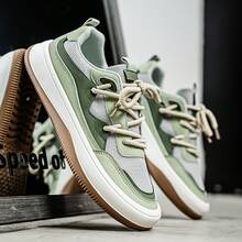 Zapatos deportivos de malla transpirable nuevos de verano para hombres, zapatos de correr casuales versátiles y modernos, ligeros, antideslizantes y acolchados de malla - Verde - Ver 8