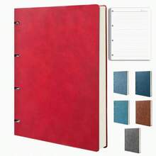 A4复古可替换内芯笔记本,绒面硬面封面 - 200页,带索引标签和横向页面,适用于日记、商业计划和旅行日志 - 硬面笔记本(A4尺寸),适用于学校用品和商务办公日记 - 彩色 - 查看 9