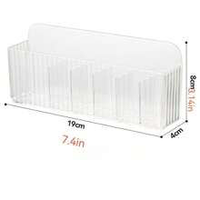 1pc Wall-Mounted Mirror Storage Box With Compartments, Bathroom Medicine Cabinet Organizer For Storing Cosmetics, Lipsticks, Face Masks, Etc. - Multicolor - View 2