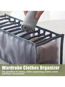 可折叠抽屉收纳盒，内衣、袜子、胸罩收纳盒，圣诞节、万圣节、感恩节礼物 - 彩色 - 查看 6