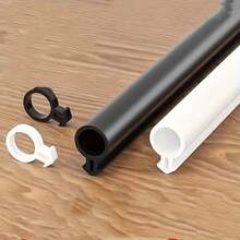 1pc 3 Meters/6m O-Shape Plastic Window Seal Strip, Soundproof Thermal Insulation Anti-Freeze O-Ring Weatherstrip - Multifunctional Door & Window Gap Insulation, Windproof Soundproof Thermal Insulation, Black/White, Easy Installation Anti-Leakage - Multicolor - View 6