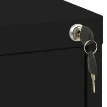 vidaXL Classeur Noir 46x62x102,5 cm Acier - Noir - Voir 6