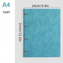 A4复古可替换内芯笔记本,绒面硬面封面 - 200页,带索引标签和横向页面,适用于日记、商业计划和旅行日志 - 硬面笔记本(A4尺寸),适用于学校用品和商务办公日记 - 彩色 - 查看 17