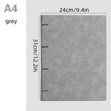 A4复古可替换内芯笔记本,绒面硬面封面 - 200页,带索引标签和横向页面,适用于日记、商业计划和旅行日志 - 硬面笔记本(A4尺寸),适用于学校用品和商务办公日记 - 彩色 - 查看 13