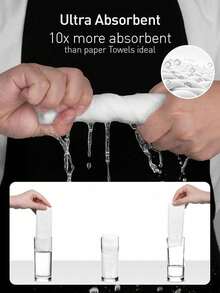 1 Roll (50pcs/20pcs) Reusable Ultra-Fine Fiber Towels - High Absorbency, 25x25cm, Scratch-Resistant, Machine Washable, Multi-Purpose Towels, Suitable For Home, Kitchen, Dining Room, Bathroom, Room, Car Detailing Cleaning, Kitchen Cleaning Cloth, Bathroom Cleaning Cloth, Stove Cleaning Cloth, Car Cleaning Cloth, Kitchen Supplies, Bathroom Supplies, Car Supplies, Cleaning Supplies, Women's Gifts - Multicolor - View 9