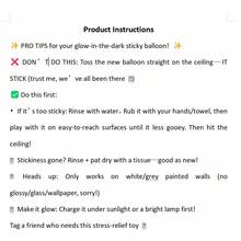 1/2/4/6/8/10/12pcs Glow-In-The-Dark Sticky Balls, Can Stick To Ceiling, Stress Relief, Luminous In Dark, Fun Fidget Toys, Suitable For Adults To Relieve Anxiety And Stress - Multicolor - View 11