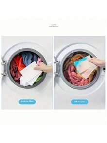 100pcs Laundry Color Catcher Sheets For Washing Machine - Dye Trapping & Anti-Transfer, Non-Electric Fabric Protection Tools For Clothes Cleaning - Trắng-100 chiếc - Xem 4