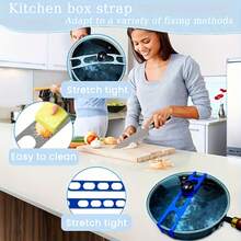 1-3pcs Adjustable Silicone Sealing Bands, Elastic Silicone Universal Lid Fixation Strap, Anti-Leakage, Suitable For Various Pots, Bowls And Pans With Lids - Multicolor - View 4