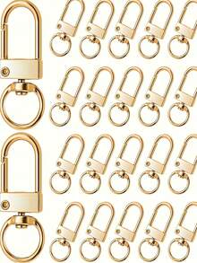 10/20/30pcs 12. 5x32. 5mm Lobster Clasp Clips Key Chain Ring Buckle Hook For DIY Keychain Jewelry Making Findings