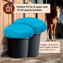 Universal Dustproof Bucket Lid, Suitable For 2-5 Gallon Feed And Water Buckets, Essential Equestrian Stable And Ranch Sanitation Supplies - Multicolor - View 4