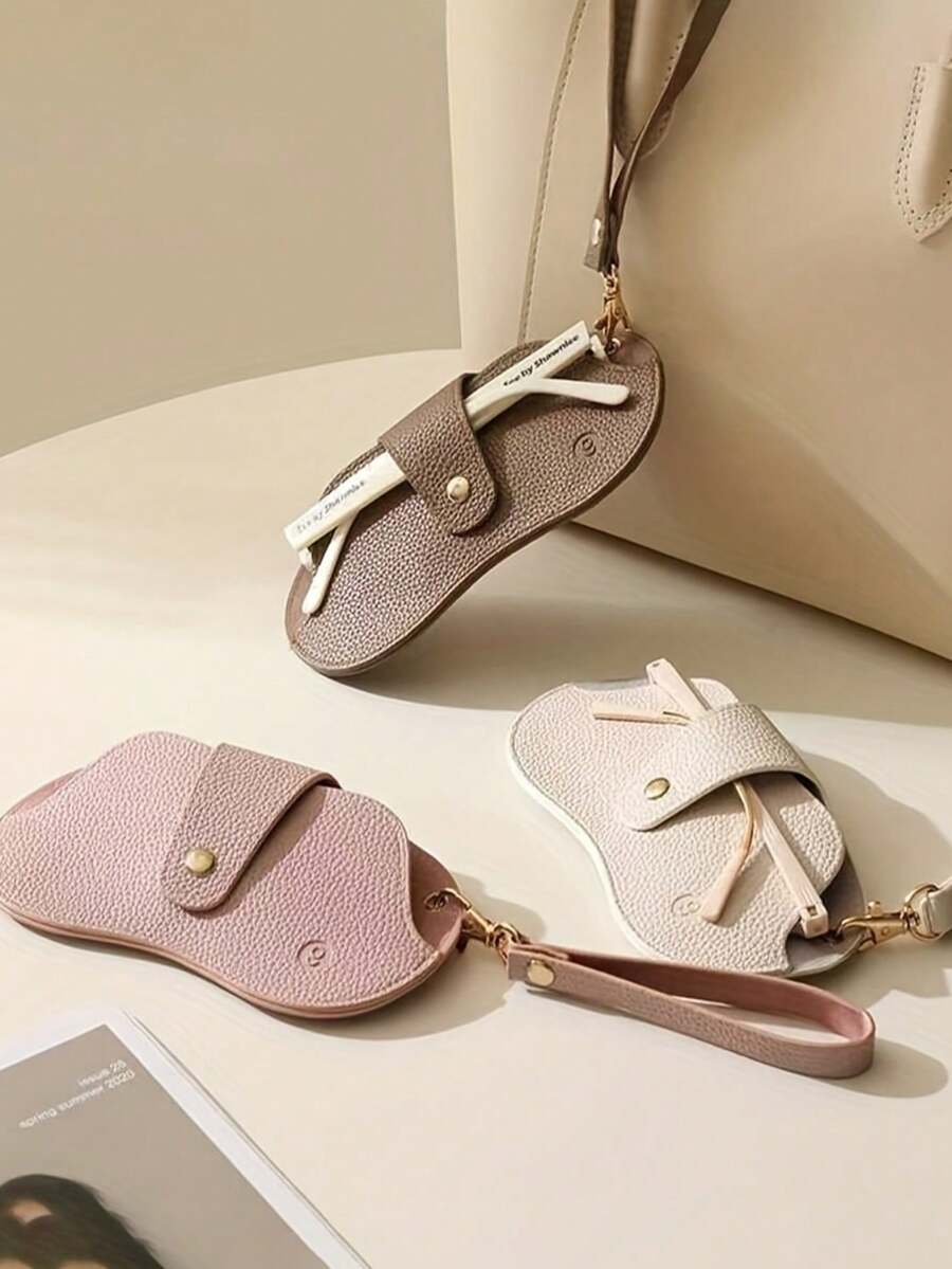 1PC Anti-Pressure Glasses Pouch, Portable Eyeglasses Bag, Hanging Design Eyewear Storage Case, Anti-Lost Protective Cover, Ideal Gift - Nhiều màu - Xem 1