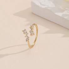 Adjustable Size Fashionable Cute Girl Rings, Copper Alloy Micro-Inlaid, Classic European, American, Japanese And Korean Style - Multicolor - View 12