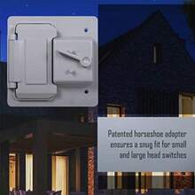 BELL PTC521GY Interruptor de palanca de 2 bandas/dispositivo no metálico resistente a la intemperie, gris(2 Gang) - Multicolor - Ver 7