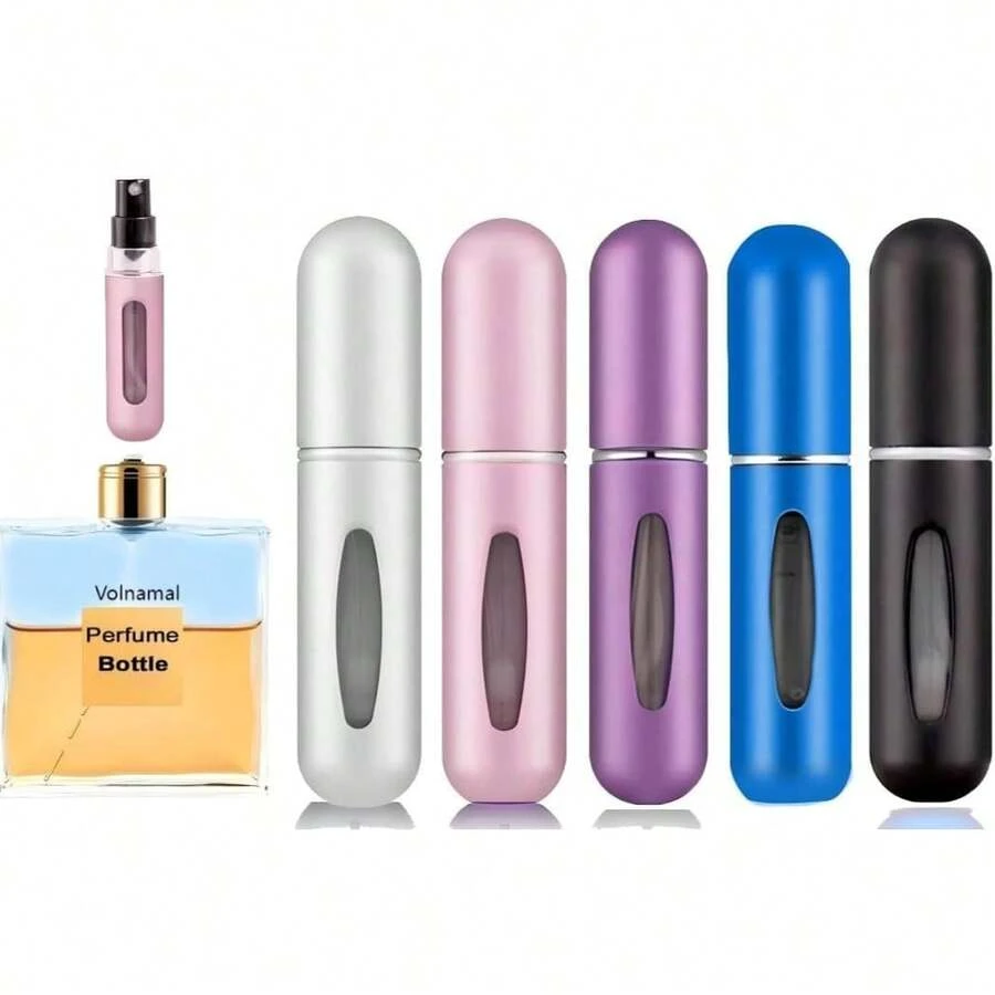 1pc Portable Mini Perfume Atomizer Spray Bottle Set – Refillable Travel Size Fragrance Dispenser For On-The-Go Touch-Ups – Ideal For Carrying Your Favorite Scents In Purses, Pockets, Gym Bags, And During Travel Or Shopping Trips – Leakproof, Easy To Fill, And Perfect For Parties & Everyday Use Back To School Perfume Bottle - 玫紅色 - 查看 1