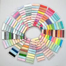 20包，共4000张宠物组合便签纸，渐变马卡龙米莱拉色，可重复使用备忘录，阅读记录标签，索引贴纸 - 15.2*5.5cm - 查看 3