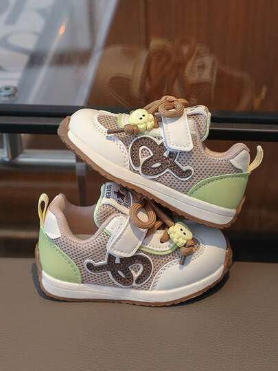 Toddler Kids Spring/Autumn Breathable Sports Shoes, Non-Slip Soft Bottom Casual Sneakers, Korean Style Unisex Baby Shoes, Hot Selling