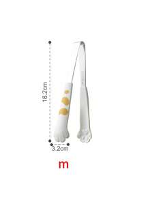 Japanese Cat Paw Shaped Food Clip, Cute Cartoon Cooking Tongs, Stainless Steel BBQ Clip, Sandwich Baking Clip, Kitchen Tool, Kitchen Pliers, Tableware, Kitchen Accessories, Kitchen Supplies - Medium - View 19