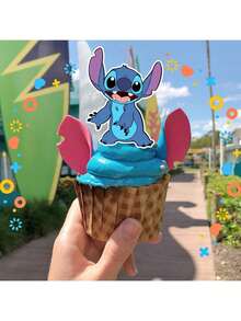 25pcs  Rainbow Stitch Cake Forks, Blue Color, Family Cake DIY Decoration Forks, Birthday Party Cake Decoration Forks, Cake DIY Forks