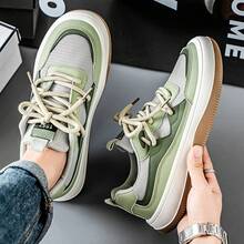 Zapatos deportivos de malla transpirable nuevos de verano para hombres, zapatos de correr casuales versátiles y modernos, ligeros, antideslizantes y acolchados de malla - Verde - Ver 7