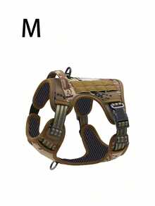 Adjustable No-Pull Tactical Dog Harness With Handle For Large Dogs - Reflective Vest For Labrador Retriever, Siberian Husky, German Shepherd - Durable Polyester Material - Nhiều màu - Xem 9
