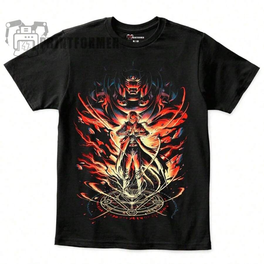 Full Metal Alchemist 2 Unisex T-Shirt - màu đen - Xem 1