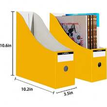 - Paquete de 2 soportes para carpetas para computadora, color amarillo dorado para biblioteca, oficina, hogar, 10.6 pulgadas de alto x 10.2 pulgadas de largo x 3.5 pulgadas de ancho en,38199576 - Rosa vieja - Ver 5