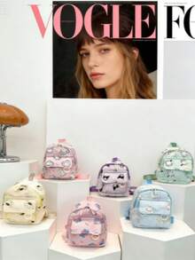 Mochila Sanrio Kuromi e Hello Kitty - Adequada para estudantes do ensino fundamental, médio, high school e faculdade, mochila infantil espaçosa, ideal para escola, viagens e uso diário. Design de desenho animado fofo, detalhes requintados, material durável, alças de ombro reforçadas, design de múltiplos bolsos, pode armazenar livros, artigos de papelaria e itens essenciais, confortável para carregar por muito tempo, um presente ideal para fãs de todas as idades da Sanrio. - Multicolorido - Visão 2