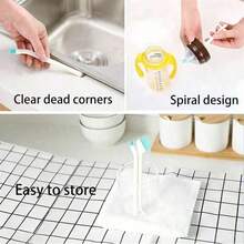 2/3pcsMulti-Purpose Kitchen Cleaning Brush - Manual Spiral Brush, Suitable For Bottles And Cups, No Electricity Required, Great For Household Use