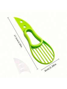 1/3Pcs 3-In-1 Avocado Peeler/ Fruit Tool - PP+Stainless Steel, Peeling+Flesh Separation+Scraping, Practical Durable - For Kitchen/Fruit Prep/Cooking/DIY Snacks/Valentine's Day/Mother's Day/Father's Day/Graduation Gift - Multicolor - View 4