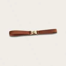 1 pièce Ceinture fine minimaliste et chic avec boucle en métal, polyvalente pour les robes, les chemises et les tenues de ville - ceinture - Voir 9