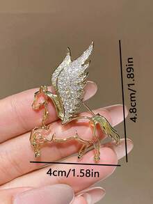 New Luxury Women's Brooch, High-End Vintage Rhinestone Horse Brooch Set, Fashion Accessory - Multicolor - View 4