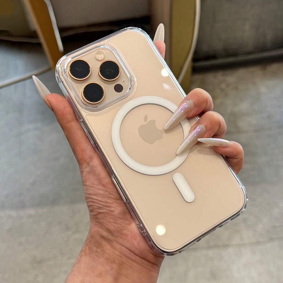 Phone Case - Phone Case - Clear Case For Magsafe Magnetic Wireless Charging Compatible With For Iphone 17, Air 17 Pro Max, And Earlier Models 16, 15, 14, 13, 12, And 11 - Trong sáng - Xem 1