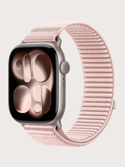 Upgrated Sport Loop Nylon Watch Band Compatible With Apple Watch Bands 38mm, 40mm, 41mm, 42mm, 44mm, 45mm, 46mm, 49mm. Soft, Breathable, Metal Buckle Elastic Nylon Band. Compatible With Apple Watch Series Ultra/11/10/9/8/76/5/4/3/SE. Girls Boy's And Girl's Sports And Casual Watch Bands.Easy To Wear