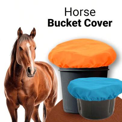 Dust-Free Bucket Cover | Secure-Fit Universal Lid For 2-5 Gallon Feed & Water Tubs | Essential Stable & Pasture Hygiene For Horse Owners