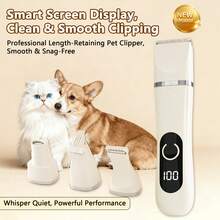 4-In-1 Rechargeable Pet Grooming Clipper Set, Suitable For Dogs & Cats - Quiet Cordless Trimmer With Detachable Blades And USB Charging - Multicolor - View 2