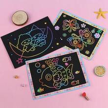 Rainbow Scratch Notes - 50/100 Colorful Notes For Boys And Girls, Ages 3 And Up, Children Party Favors, Stocking Stuffers,Halloween Gifts, Christmas Gifts - Diy001-L-10pcs - Xem 4