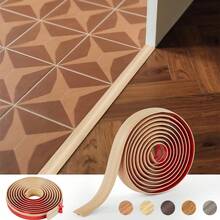 1pc 1m X 3.5cm Carpet To Tile Transition Strip, Wear-Resistant Self-Adhesive Edging Trim, Household Cuttable Threshold