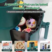 100pcs/Set Spring Wedding Party Grease-Proof Dessert Paper Cups, Romantic Heart Pattern Cupcake Liners, Muffin Cups, Cake Cups For Friends Gathering - Multicolor - View 9