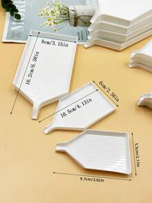 5个塑料钻石画分拣托盘，钻石托盘，尖头设计，易于使用，适用于DIY 5D钻石艺术工艺品 - 白色 - 查看 7