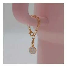 1 Pack Personalized Letter Pendant, Customized Jewelry Accessories For Coffee Cup Identification, Anti-Lost Decoration - White - View 32