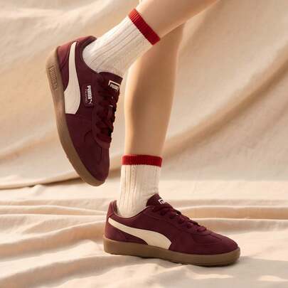 Puma Unisex Palermo Low-Top Lace-Up Casual Sneakers, Comfortable & Lightweight For Daily & Outdoor Wear