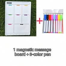 1 Set Magnetic Refrigerator Calendar - Strong Magnetic Backing, Smooth Dry-Erase Surface, Practical Calendar, Whiteboard - Great For Kitchen Organization, Meal Planning, Family Scheduling, Reminders And Fridge Notes (Includes 8 Color Pens) - Multiple Specifications - View 13
