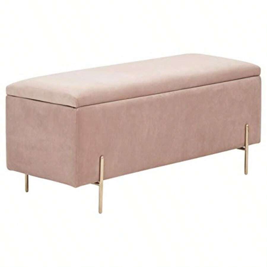 GFW Mystica Ottoman Storage Bench Blush Pink - BlushPink - View 1
