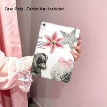 1pc High Transparent Anti-Drop TPU Tablet Case, High Definition Star & Bow UV Printing, Compatible With IPAD 11 2025, MINI6/7, AIR1/2, Air4/AIR5/Air6/AIR7, 9.7 Inch IPad 2019/2020/2021, 10.2 Inch IPad 10/11, AIR11 (2024/2025), PRO11 (2024), PRO11 (2018-2022), PRO12.9 Inch/AIR13 - Multicolor - View 4