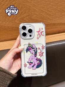 MY LITTLE PONY Official Genuine Phone Case, Card Holder Phone Case, Shock-Proof & Scratch-Resistant Phone Case Compatible With IPhone 17, 17 Pro, 17 Pro Max, 11, 12, 13, 14, 15, 16 Pro, 16 Pro Max, 14 Plus, 15 Plus, 16 Plus, XR, XS Max, Women's Exclusive Phone Case - Clear - View 2