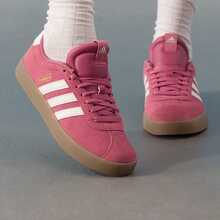 adidas VL COURT 3.0 時尚簡約百搭純色基礎休閒 低筒 板鞋 女款 粉紅色 - 岩層粉 - 查看 5